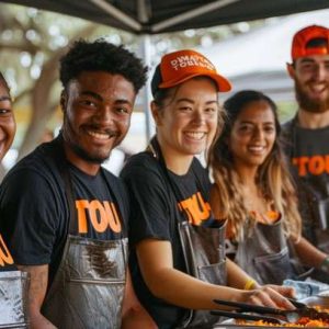 abt-toronto-volunteers-serving-food-stockcake